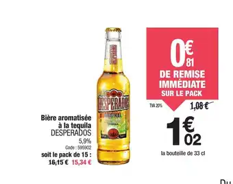 Promocash DESPERADOS Bière aromatisée à la tequila offre