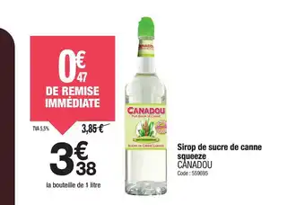 Promocash CANADOU Sirop de sucre de canne squeeze offre