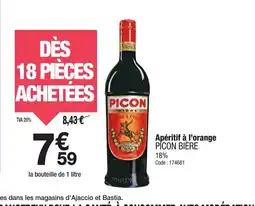 Promocash PICON BIÈRE Apéritif à l'orange offre