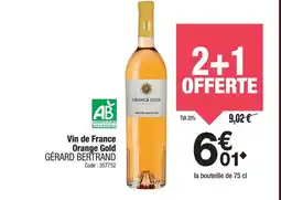 Promocash GÉRARD BERTRAND Vin de France Orange Gold offre
