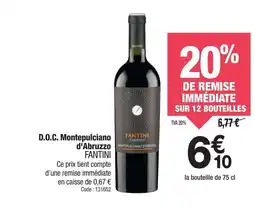 Promocash FANTINI D.O.C. Montepulciano d'Abruzzo offre