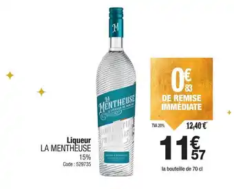 Promocash LA MENTHEUSE Liqueur offre