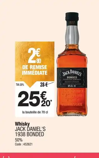 Promocash JACK DANIELS Whisky offre