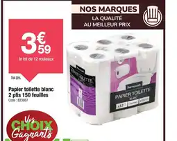 Promocash Papier toilette blanc 2 plis 150 feuilles offre