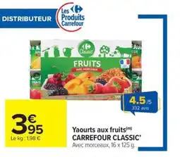 Carrefour Market CARREFOUR CLASSIC Yaourts aux fruits offre