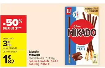 Carrefour Market MIKADO Biscuits offre