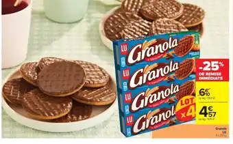Carrefour Market LU Granola offre
