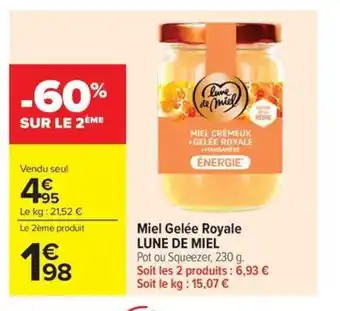 Carrefour Market LUNE DE MIEL Miel Gelée Royale offre