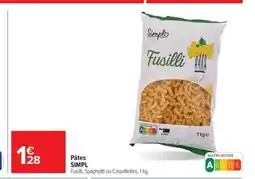 Carrefour Market SIMPL Pâtes offre
