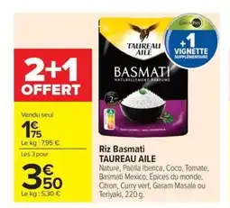Carrefour Market TAUREAU AILE Riz Basmati offre