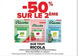 Carrefour Market RICOLA Sur tout offre