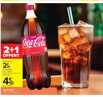 Carrefour Market COCA COLA Cherry ou vanille offre