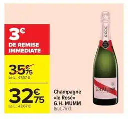 Carrefour Market G.H.MUMM Champagne offre