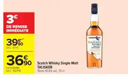 Carrefour Market TALISKER So Scotch Whisky Single Malt offre