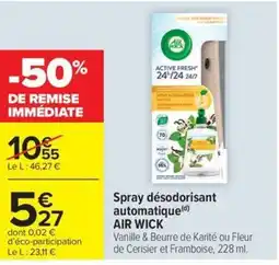Carrefour Market AIR WICK Spray désodorisant automatique offre