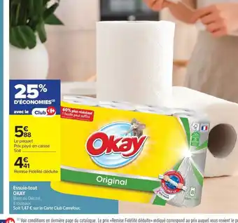 Carrefour Market OKAY Essuie-tout offre
