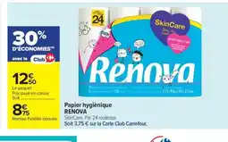Carrefour Market RENOVA Papier hygiènique offre