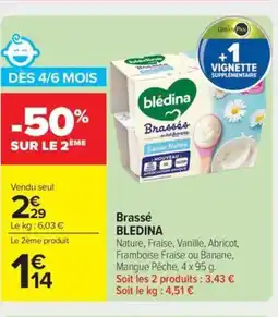 Carrefour Market BLEDINA Brassé offre