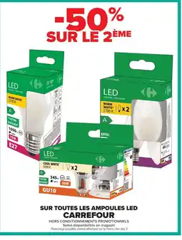 Carrefour Market CARREFOUR Sur toutes les ampoules led offre