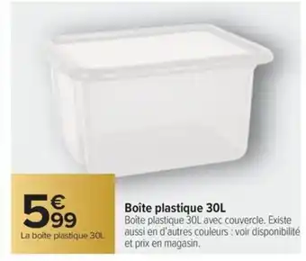Carrefour Market Boîte plastique offre