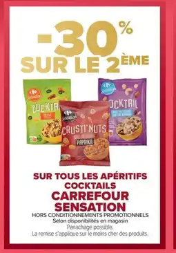 Carrefour Market CARREFOUR SENSATION Sur tous les apéritifs cocktails offre