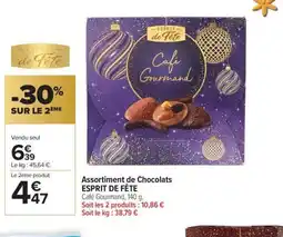 Carrefour Market ESPRIT DE FÊTE Assortiment de Chocolats offre