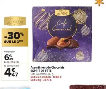 Carrefour Market ESPRIT DE FÊTE Assortiment de Chocolats offre