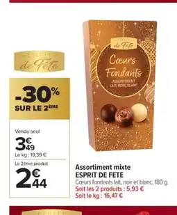 Carrefour Market ESPRIT DE FETE Assortiment mixte offre