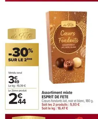 Carrefour Market ESPRIT DE FETE Assortiment mixte offre