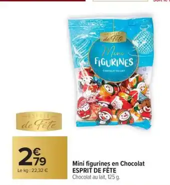 Carrefour Market ESPRIT DE FÊTE Mini figurines en Chocolat offre