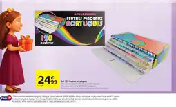 Carrefour Market Set 120 feutres acryliques offre