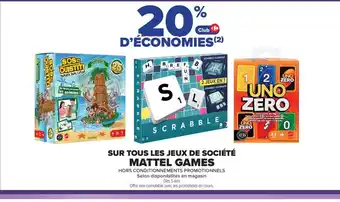 Carrefour Market Sur tous les jeux de société mattel games offre