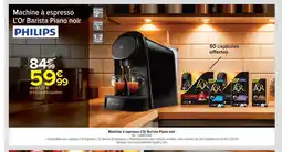 Carrefour Market PHILIPS Machine à espresso L'Or Barista Piano noir offre
