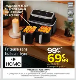 Carrefour Market Friteuse sans huile air fryer offre