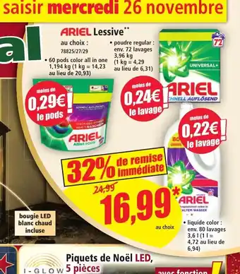 Norma ARIEL Lessive offre