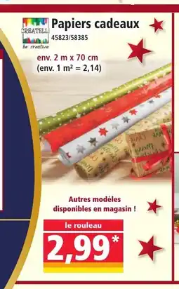 Norma CREATELLI Papiers cadeaux offre
