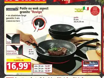 Norma CARRETTA Poêle ou wok aspect granite Rovigo offre