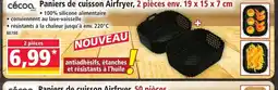Norma Paniers de cuisson Airfryer, 2 pièces offre