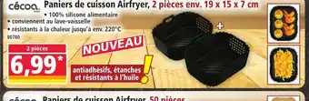 Norma Paniers de cuisson Airfryer, 2 pièces offre
