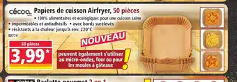 Norma Papiers de cuisson Airfryer, 50 pièces offre