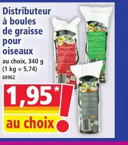Norma Distributeur à boules de graisse pour oiseaux offre