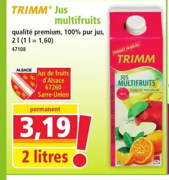 Norma TRIMM Jus multifruits offre