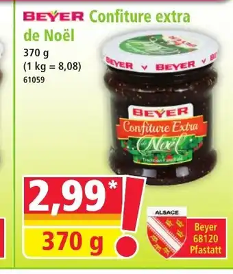 Norma BEYER Confiture extra de Noël offre