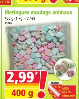 Norma Meringues moulage animaux offre