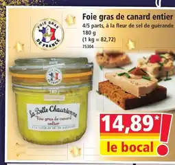 Norma Foie gras de canard entier offre