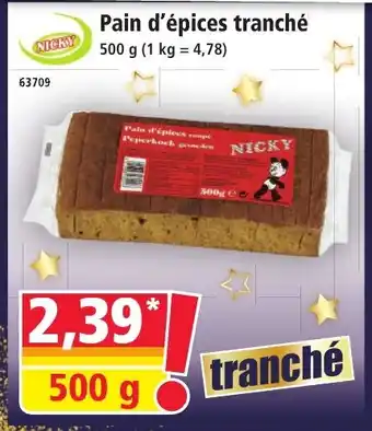 Norma NICKY Pain d'épices tranché offre