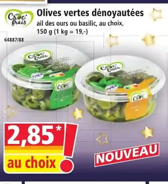 Norma CROC FRAIS Olives vertes dénoyautées offre