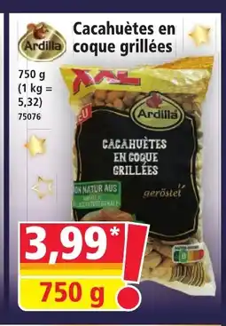 Norma ARDILLA Cacahuètes en coque grillées offre