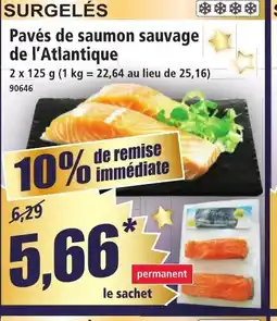 Norma Pavés de saumon sauvage de l'Atlantique offre