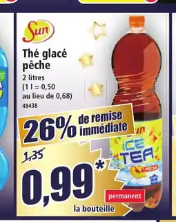 Norma SUN Thé glacé pêche offre